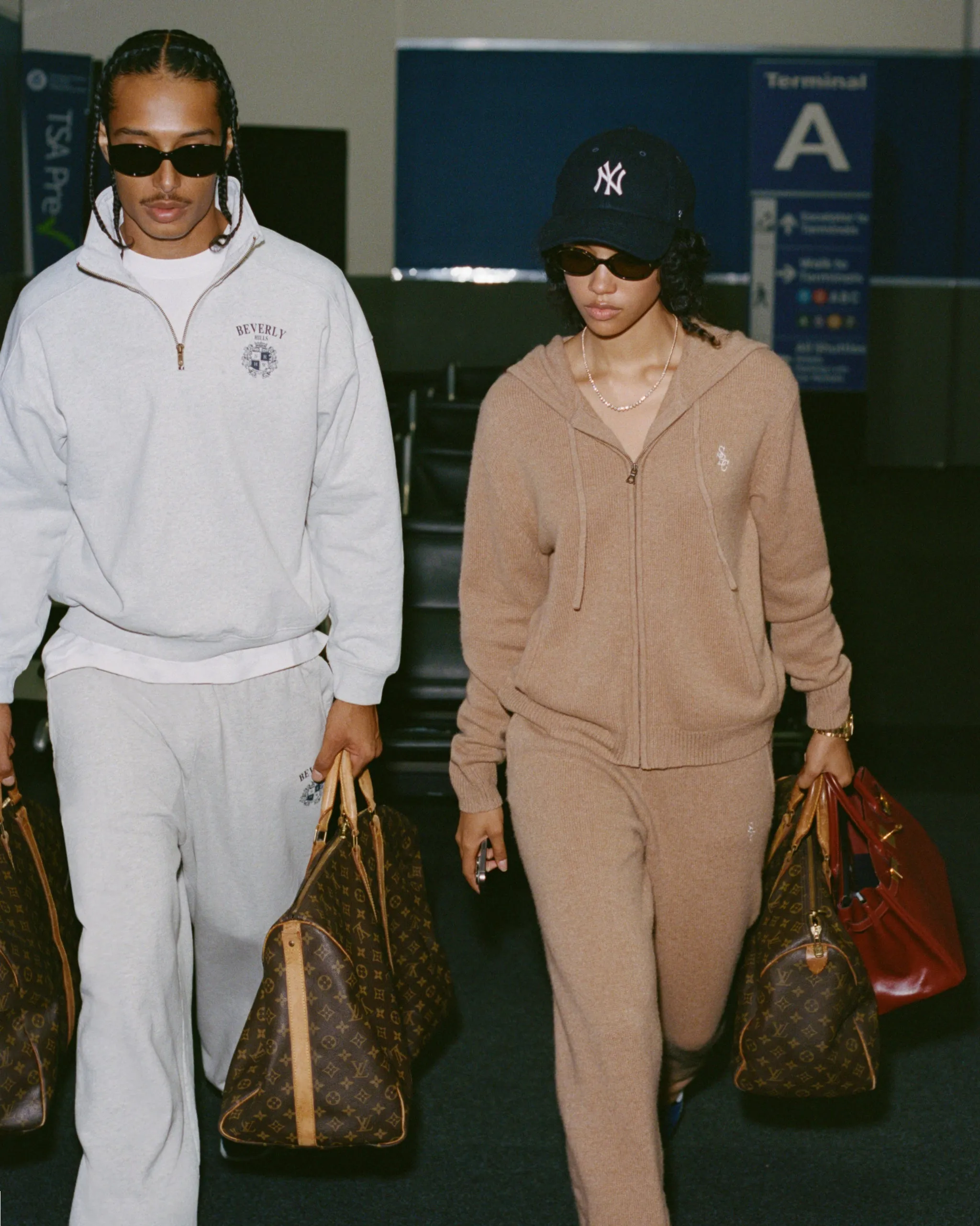 SRC Cashmere Zip Hoodie - Camel sold by Sporty and Rich product image thumbnail 2