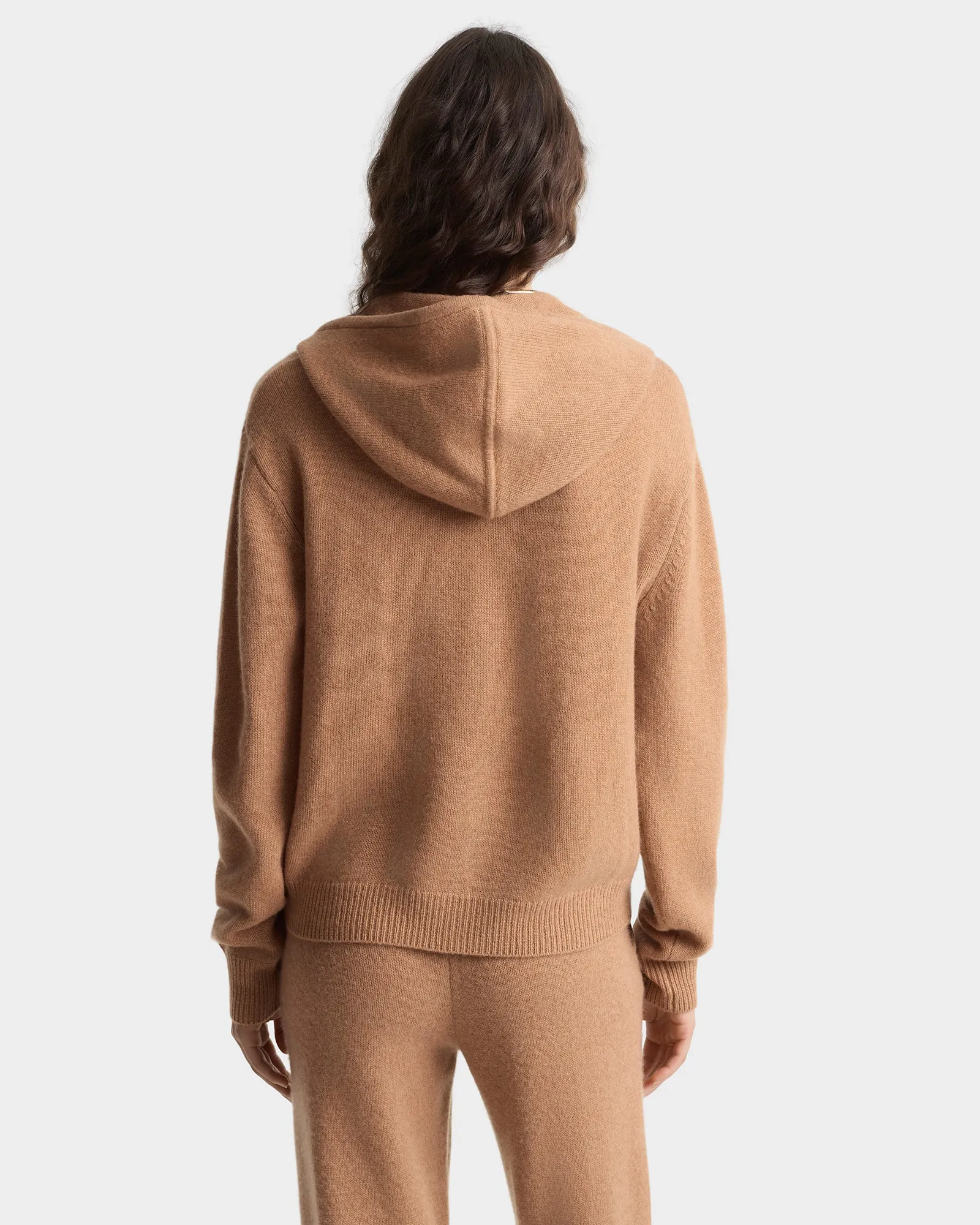 SRC Cashmere Zip Hoodie - Camel sold by Sporty and Rich product image thumbnail 5
