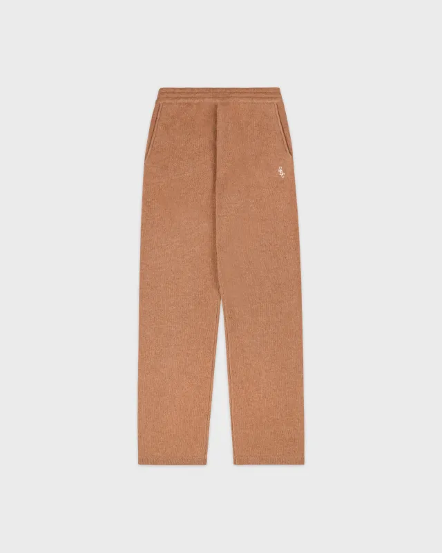 SRC Cashmere Trousers - Camel/White sold by Sporty and Rich