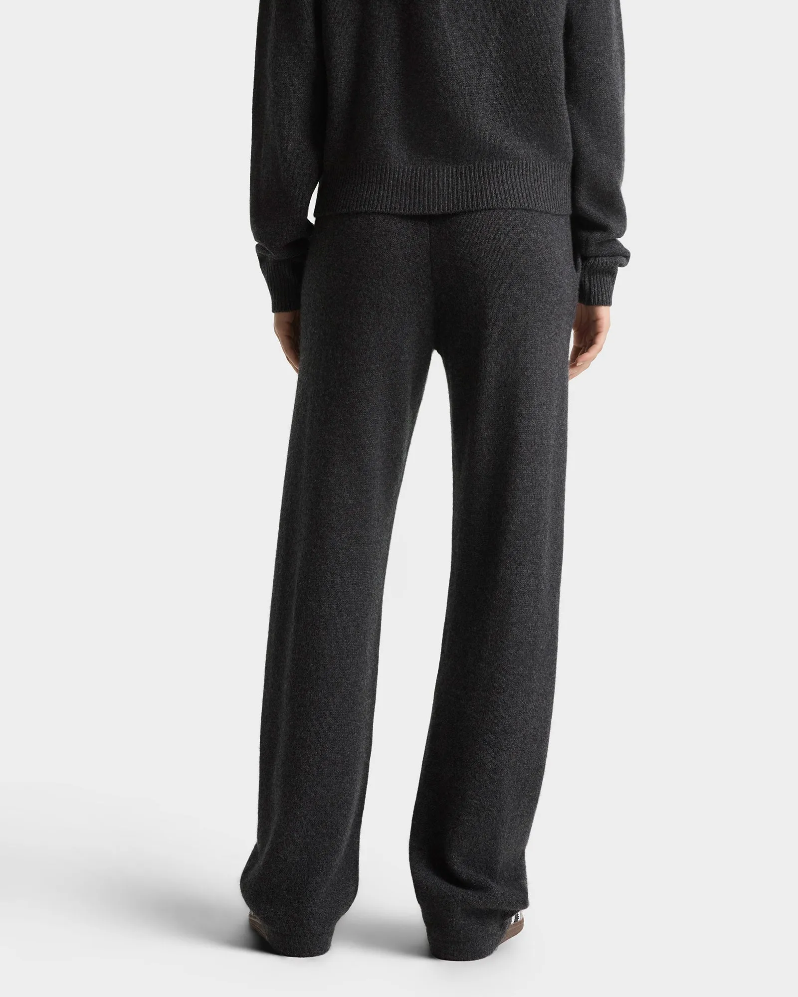SRC Cashmere Trousers - Dark Grey/White sold by Sporty and Rich product image thumbnail 4