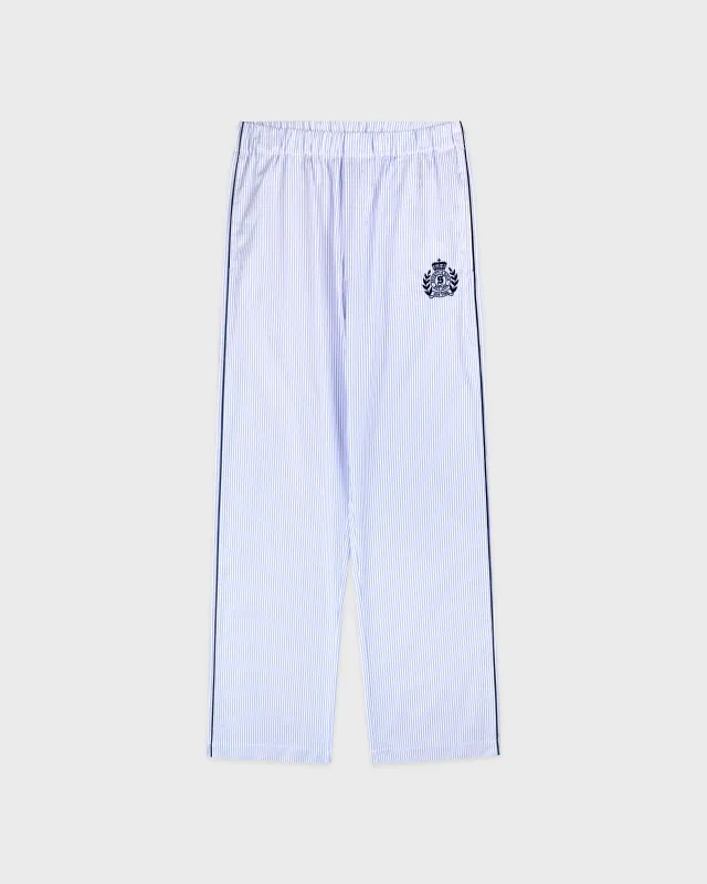 NY Crest Pyjama Pants - Blue Stripe sold by Sporty and Rich
