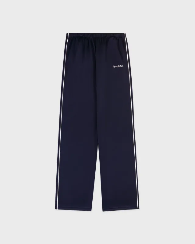 Serif Logo Retro Track Pant - Navy/White sold by Sporty and Rich