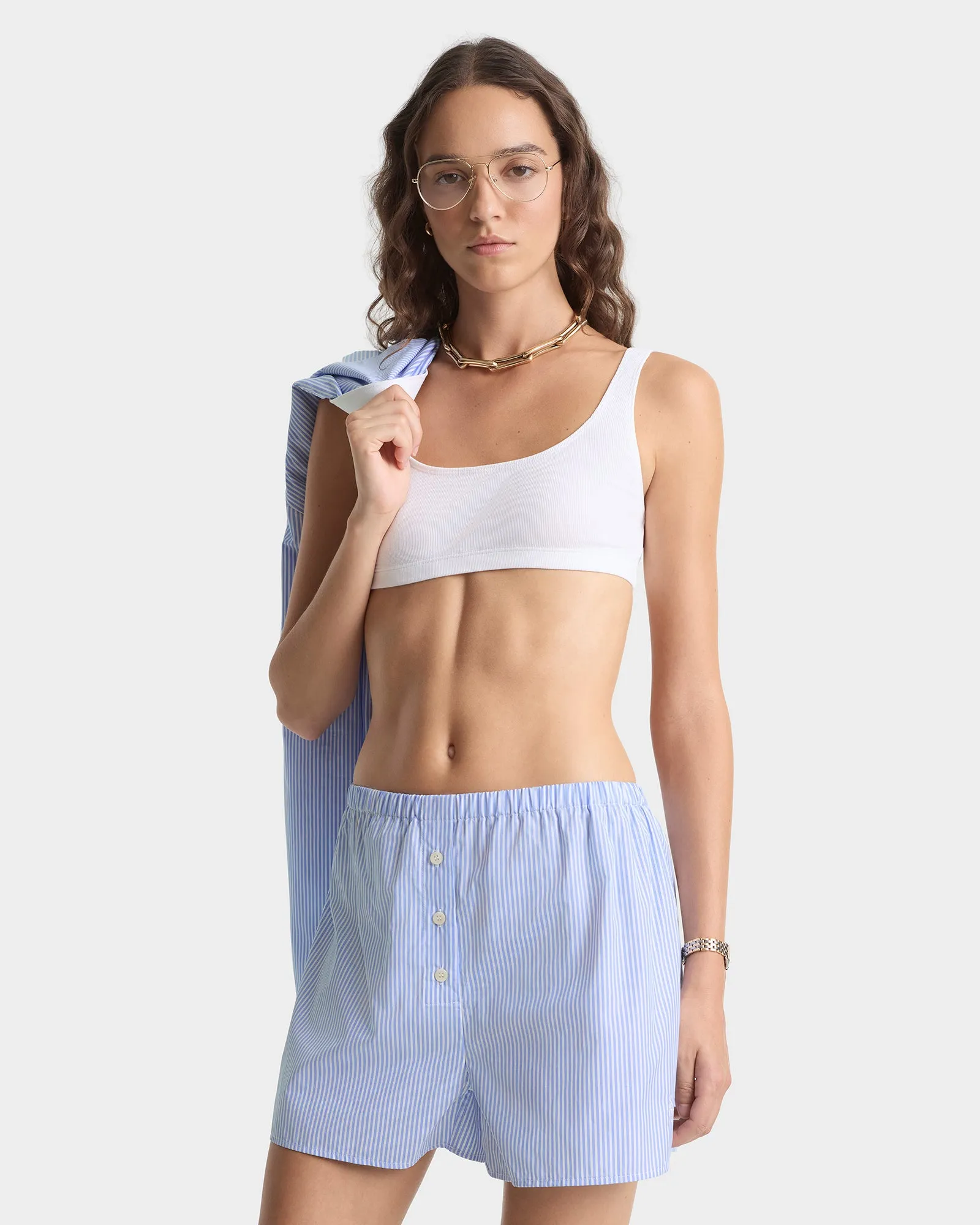 SRC Mini Boxer - Blue Stripe sold by Sporty and Rich product image thumbnail 2