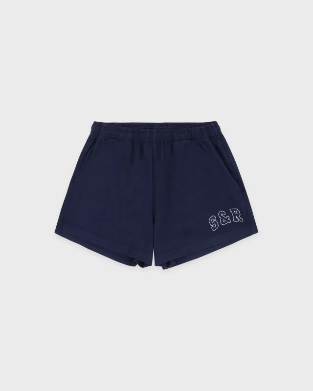 S&R Ivy Disco Short - Navy/White sold by Sporty and Rich