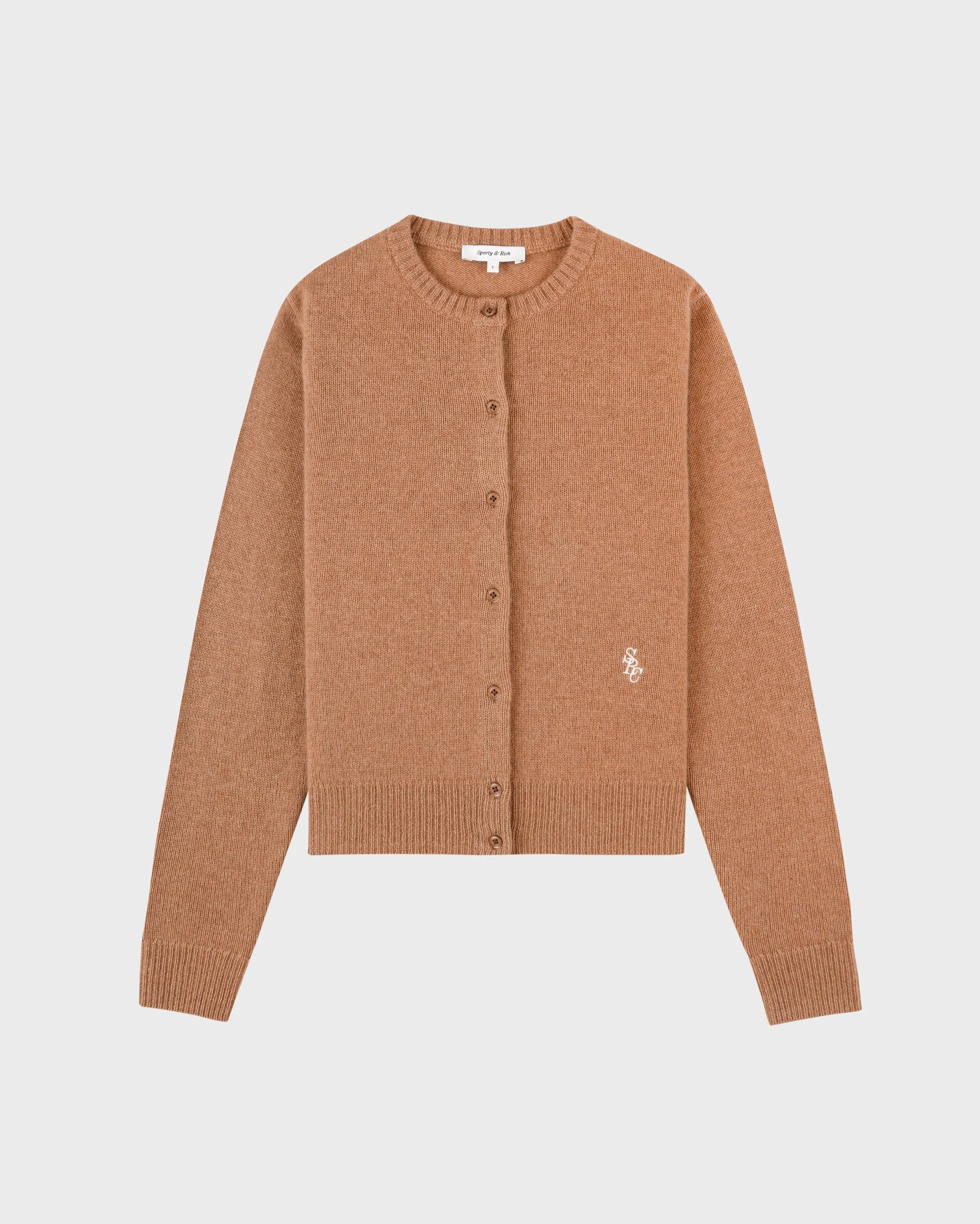 SRC Cashmere Cardigan - Camel sold by Sporty and Rich