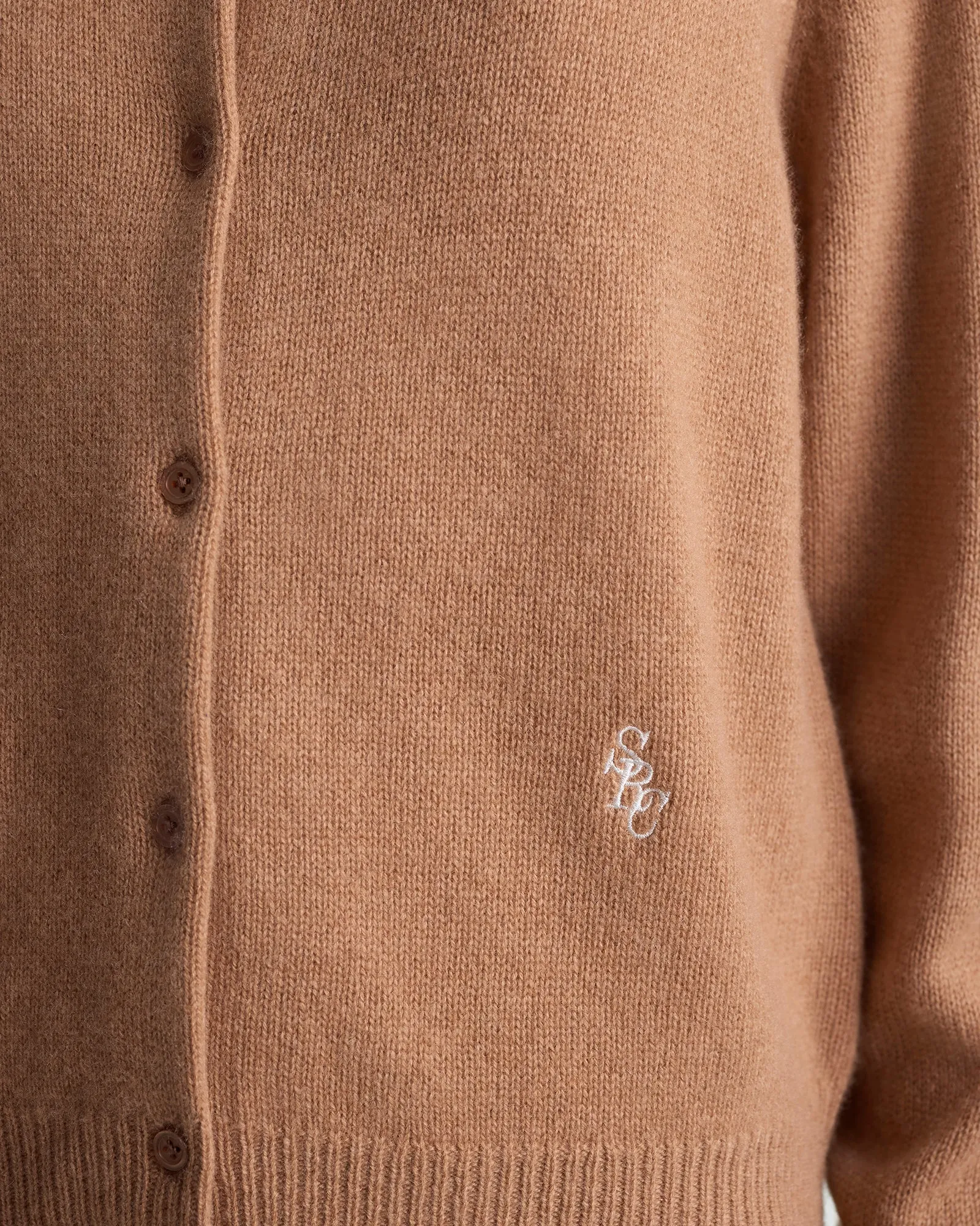 SRC Cashmere Cardigan - Camel sold by Sporty and Rich product image thumbnail 3