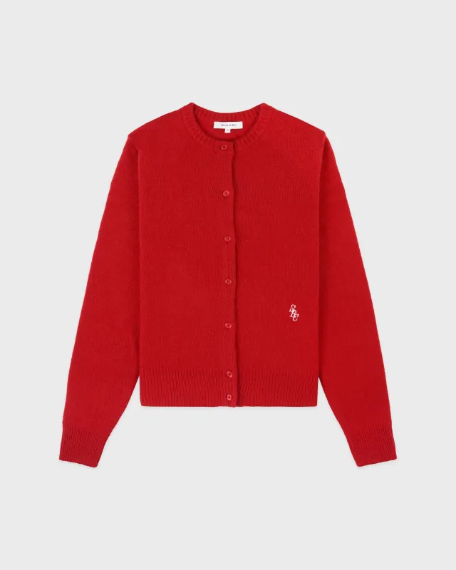 SRC Cashmere Cardigan - Ruby sold by Sporty and Rich