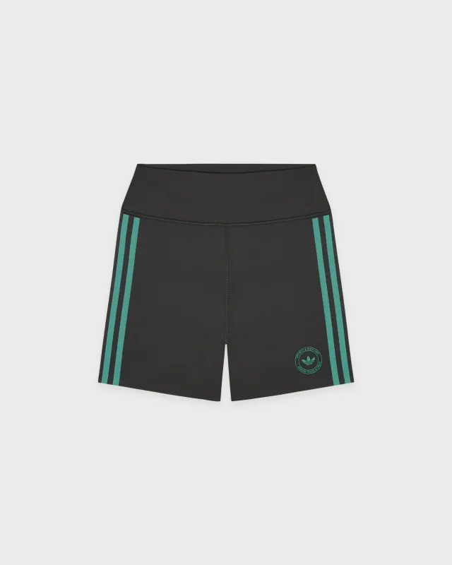 Adidas Biker Short - Faded Black/Teal sold by Sporty and Rich