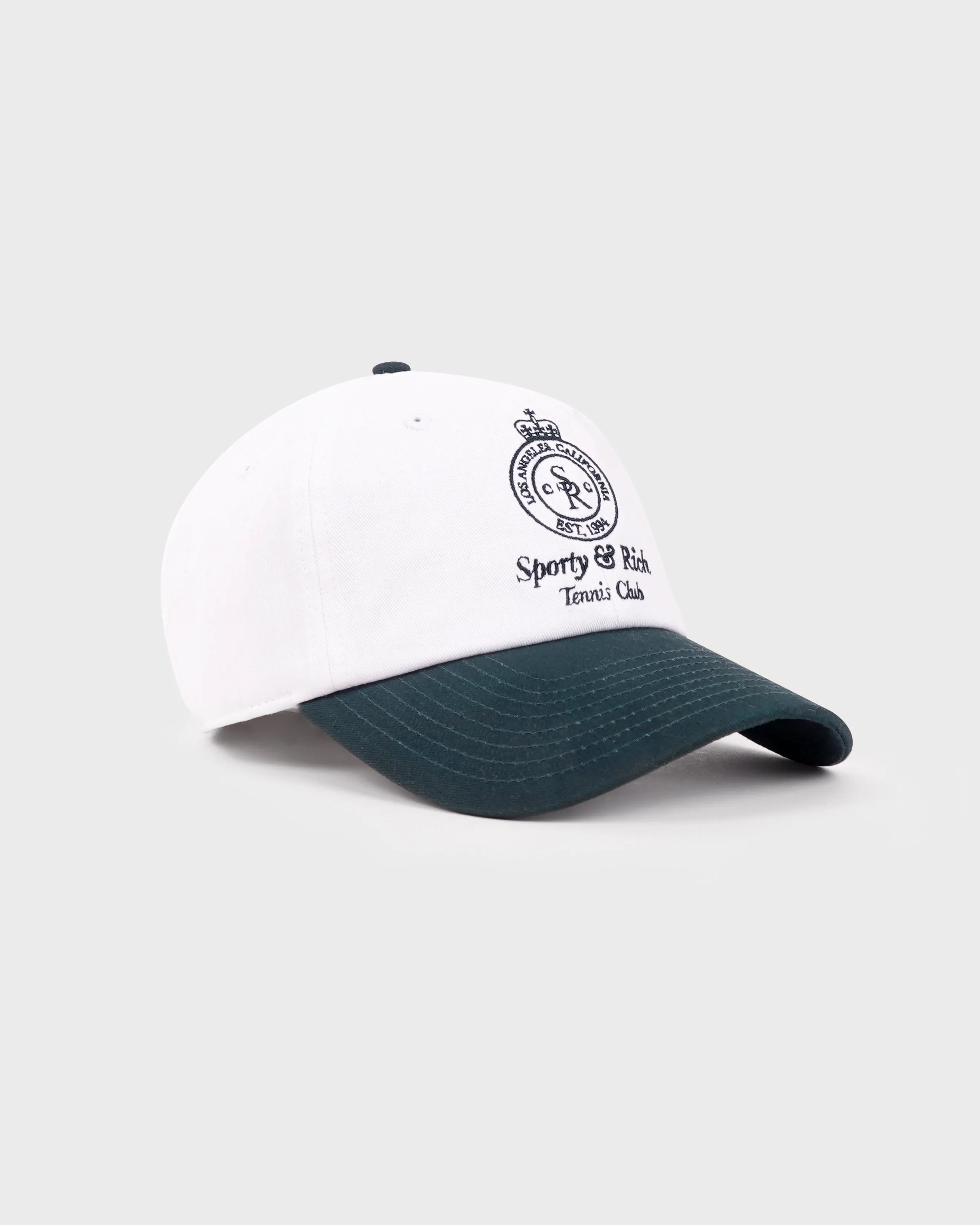 Crown Tennis Hat - White/Forest sold by Sporty and Rich product image thumbnail 2