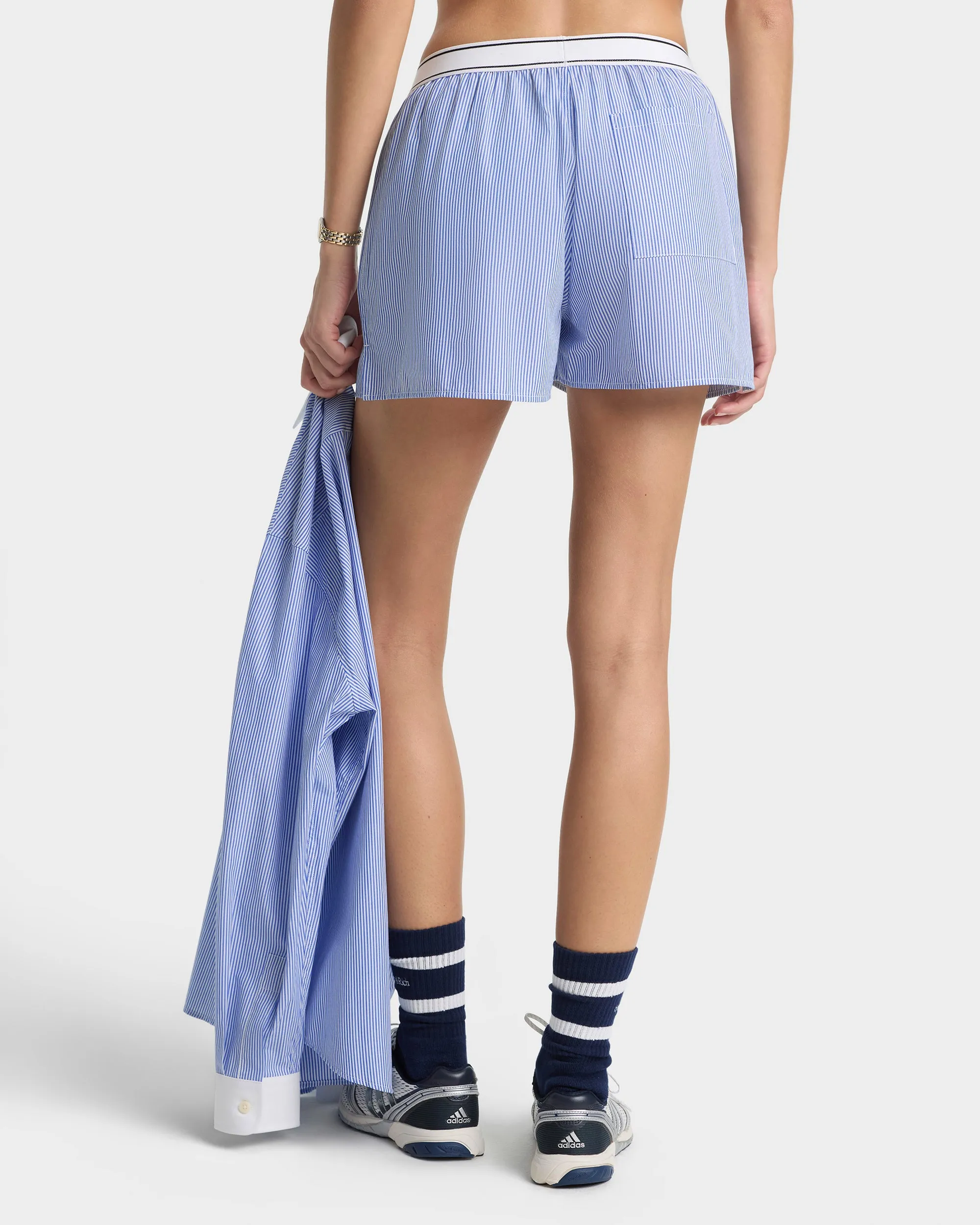 Serif Logo Boxer - Navy Stripe sold by Sporty and Rich product image thumbnail 5