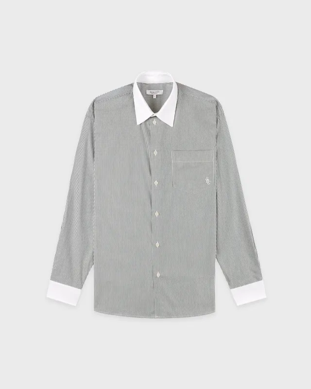 SRC Oversized Shirt - Forest striped sold by Sporty and Rich