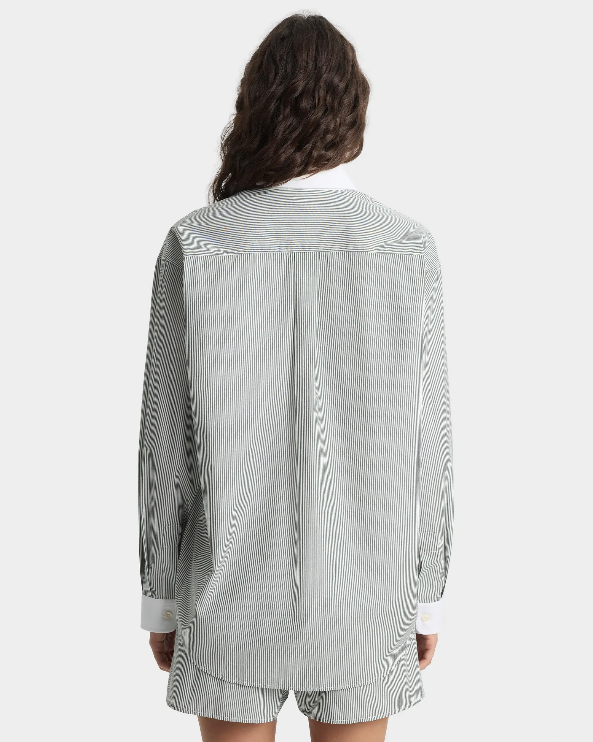 SRC Oversized Shirt - Forest striped sold by Sporty and Rich product image thumbnail 5