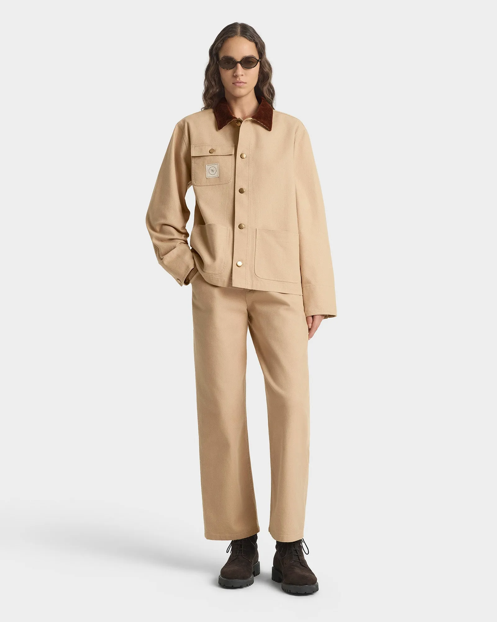 SRHWC Painters Jacket - Tan sold by Sporty and Rich product image thumbnail 2