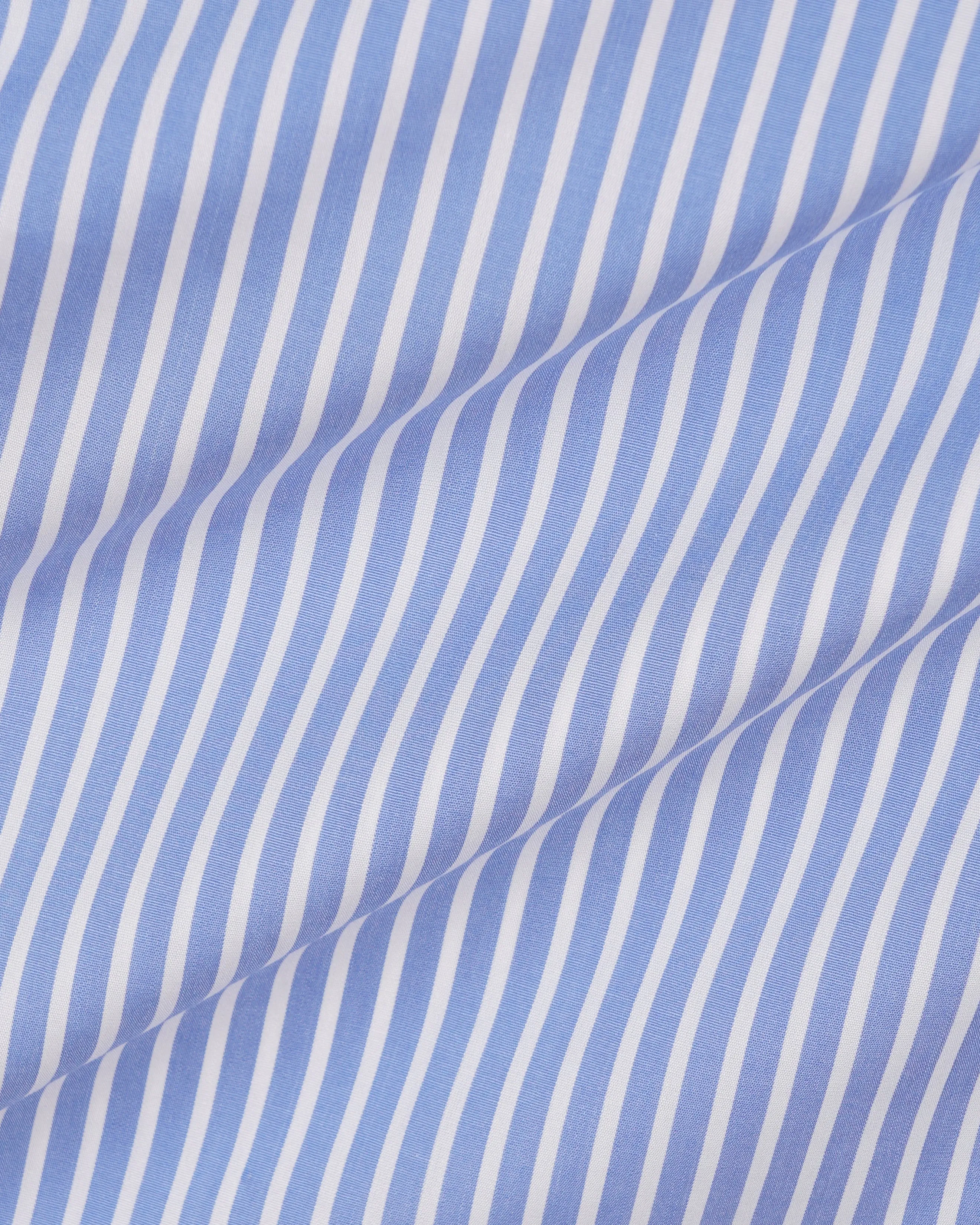 SRC Oversized Shirt - Blue Striped sold by Sporty and Rich product image thumbnail 3