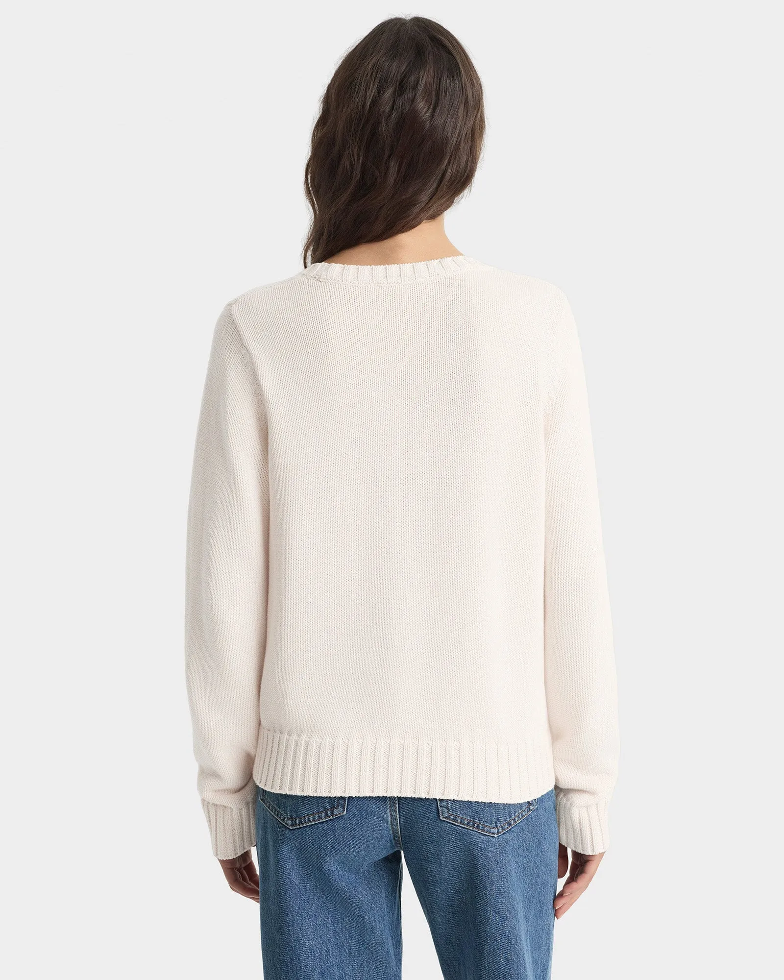 Horse Knitted Sweater - Ecru/Chocolate sold by Sporty and Rich product image thumbnail 4