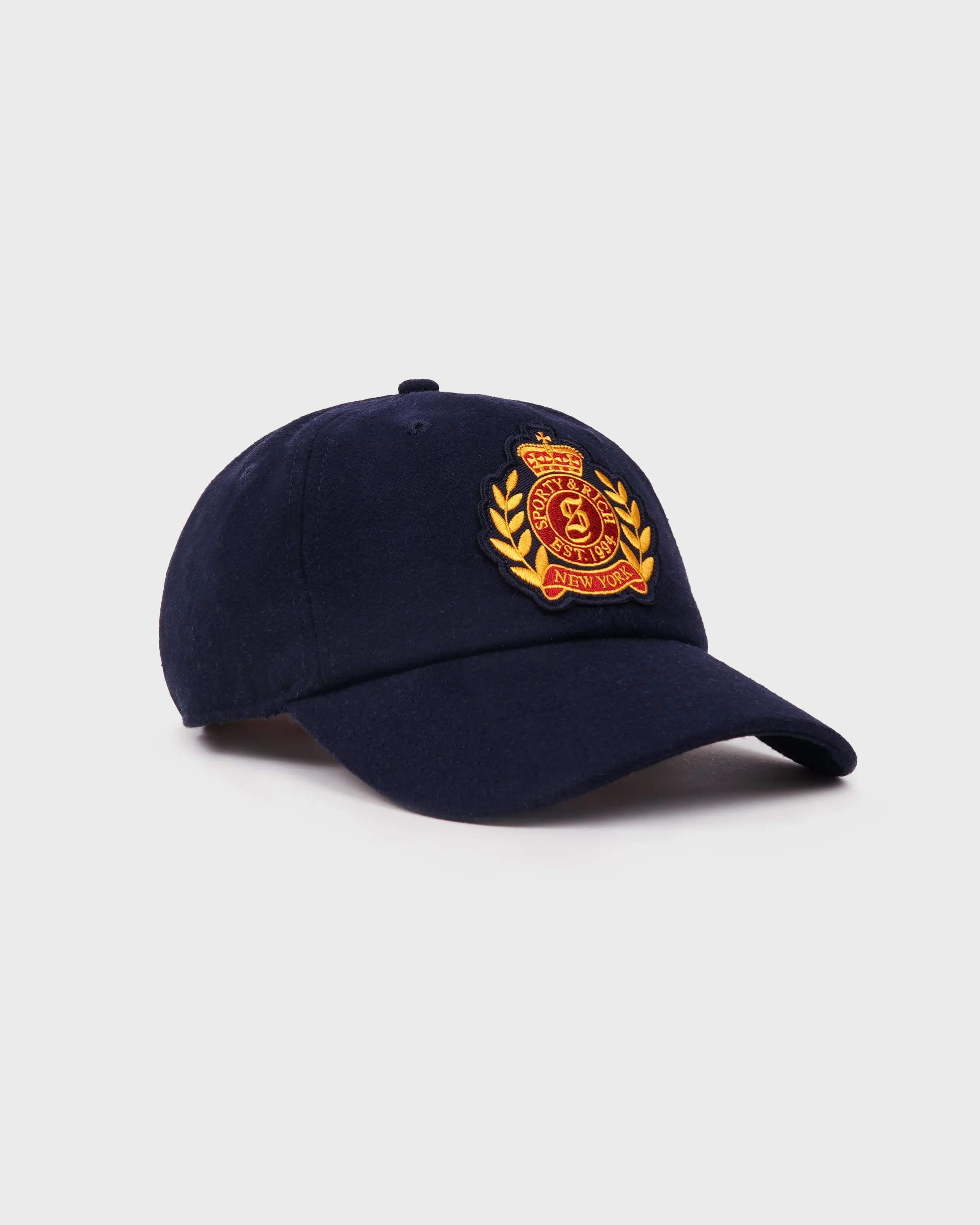 NY Crest Wool Hat - Navy sold by Sporty and Rich product image thumbnail 2