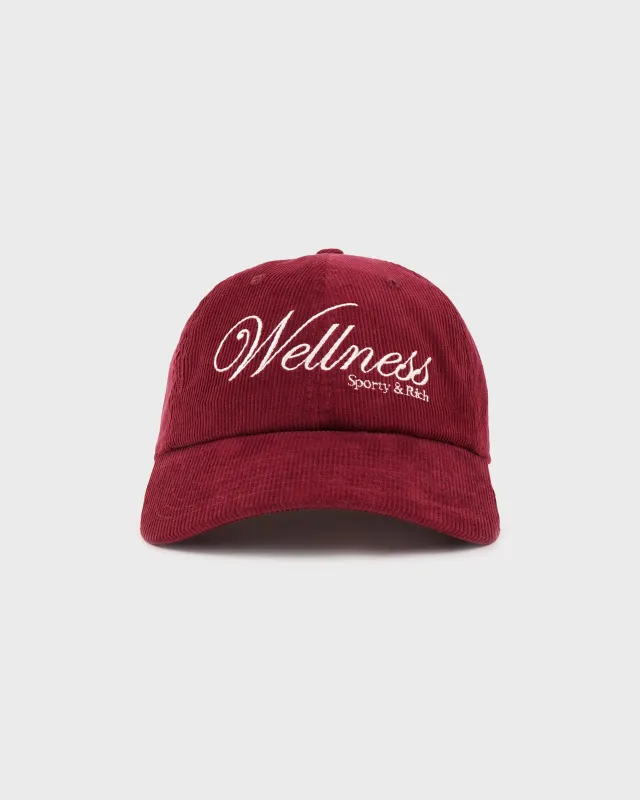 Soho Corduroy Hat - Merlot/Cream sold by Sporty and Rich