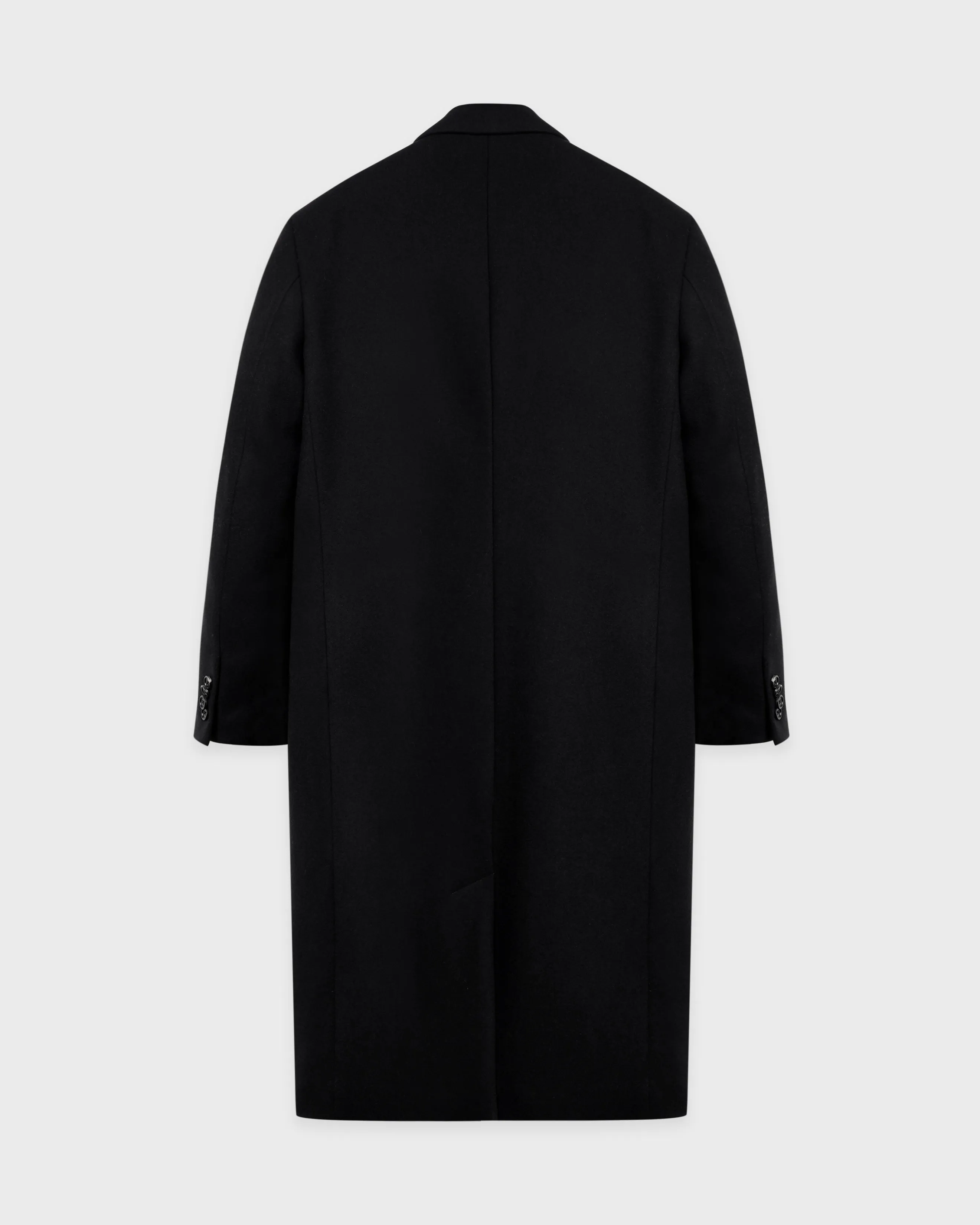 Signature Logo Wool Overcoat - Black sold by Sporty and Rich product image thumbnail 2
