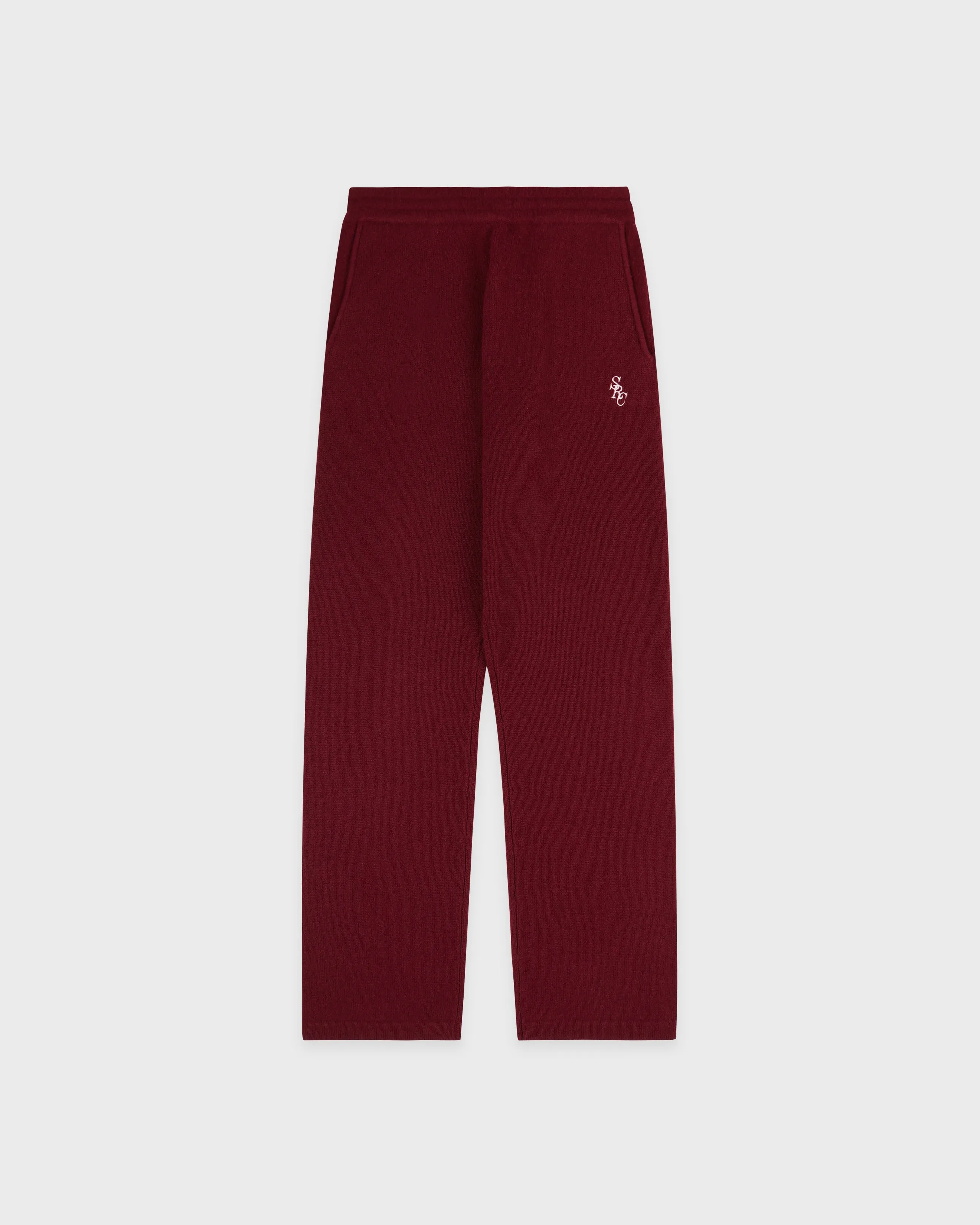 SRC Cashmere Trousers - Merlot sold by Sporty and Rich