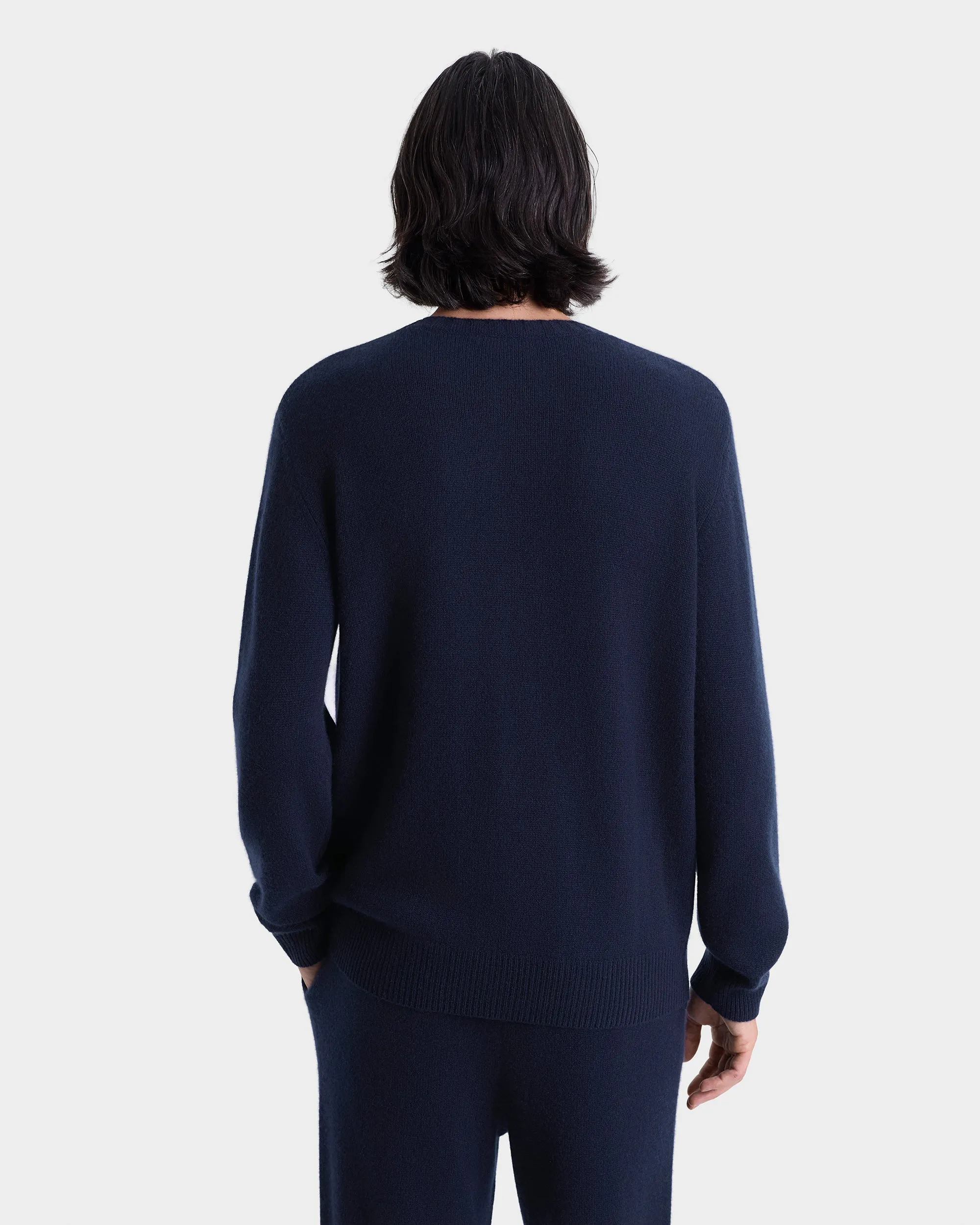 SRC Cashmere Trousers Men - Navy/White sold by Sporty and Rich product image thumbnail 5
