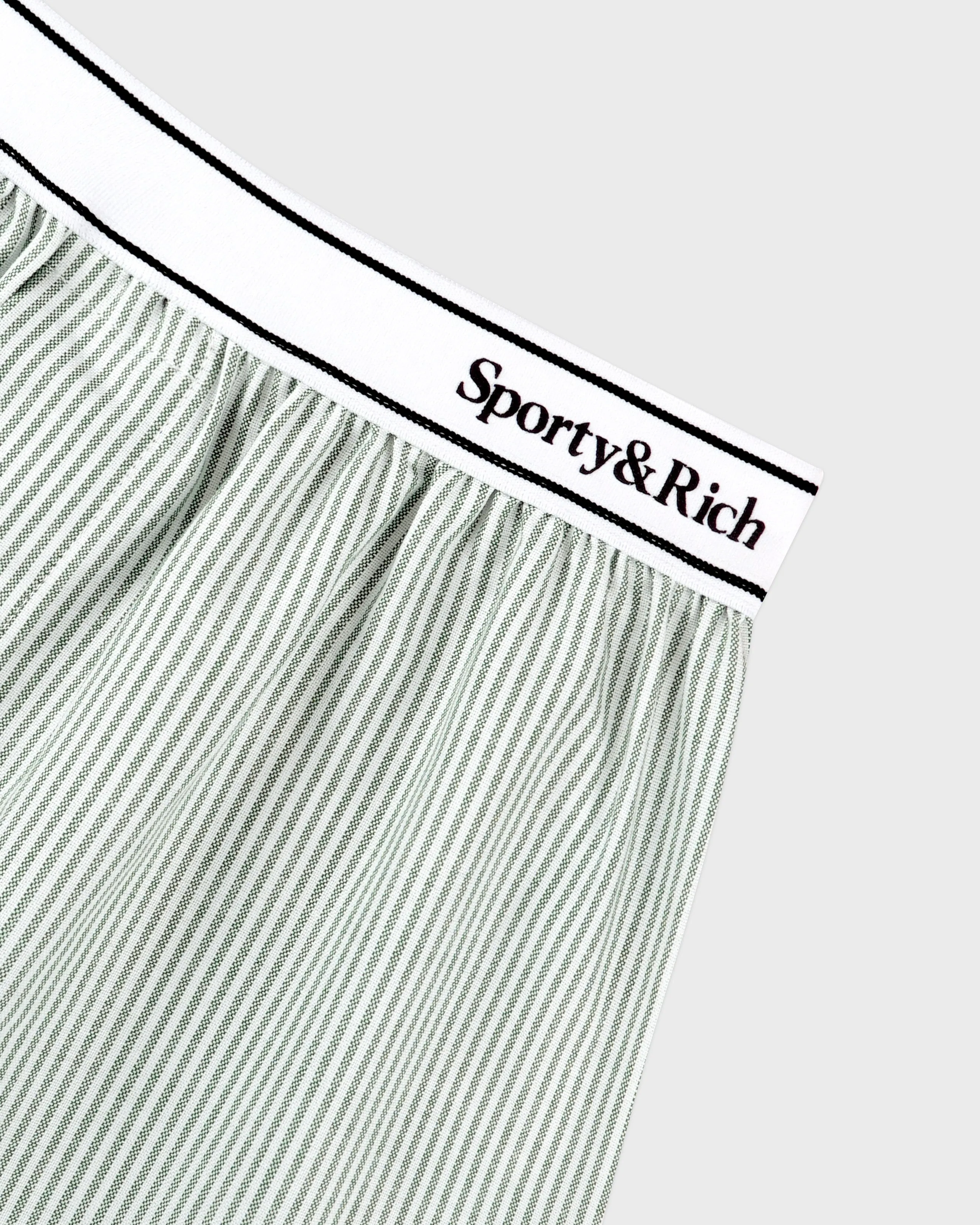 Serif Logo Oxford Boxer - Forest striped sold by Sporty and Rich product image thumbnail 3