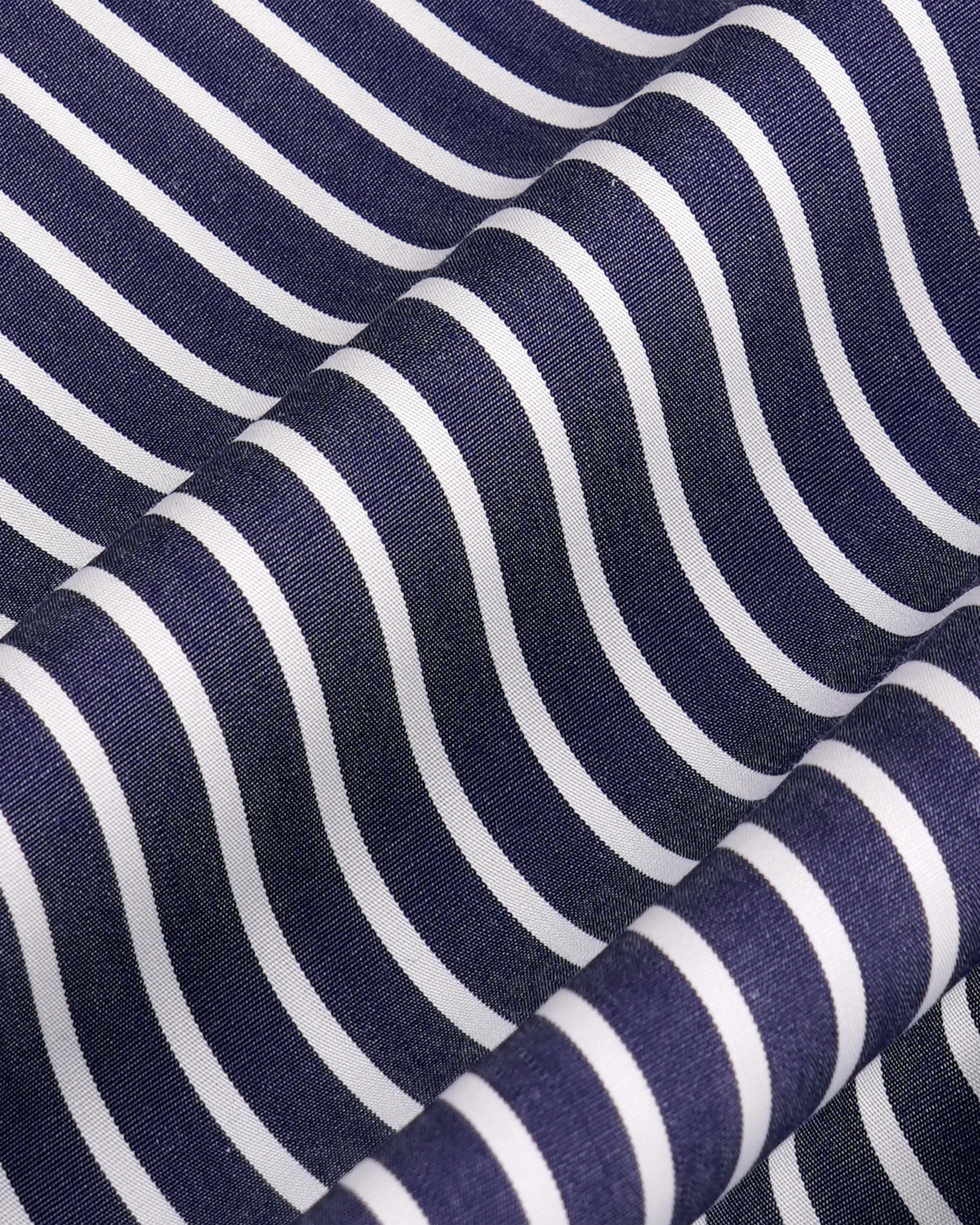 Vendome Oversized Shirt - Blue Striped sold by Sporty and Rich product image thumbnail 3