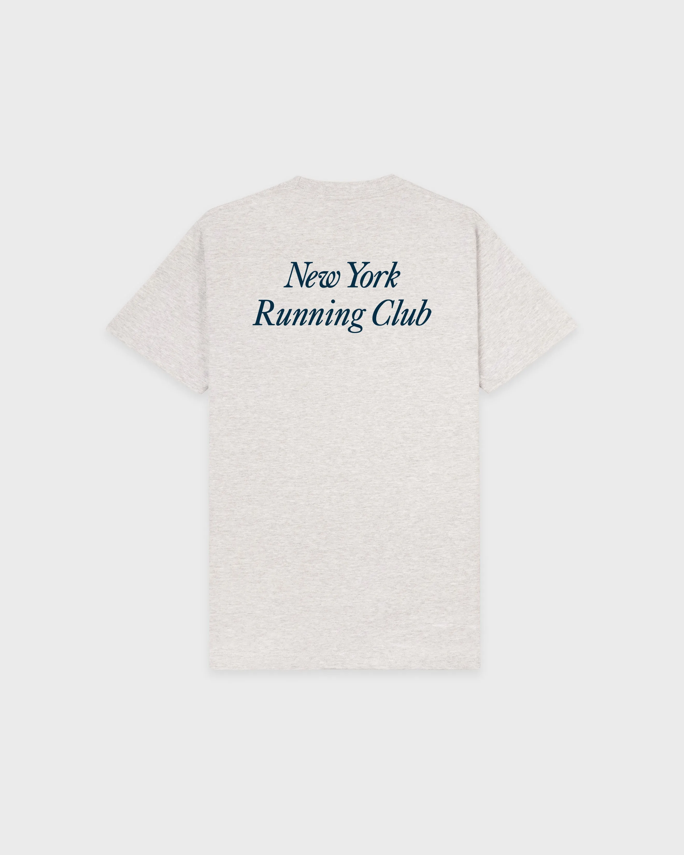 Run Club T-Shirt - Heather Gray/Navy sold by Sporty and Rich product image thumbnail 2