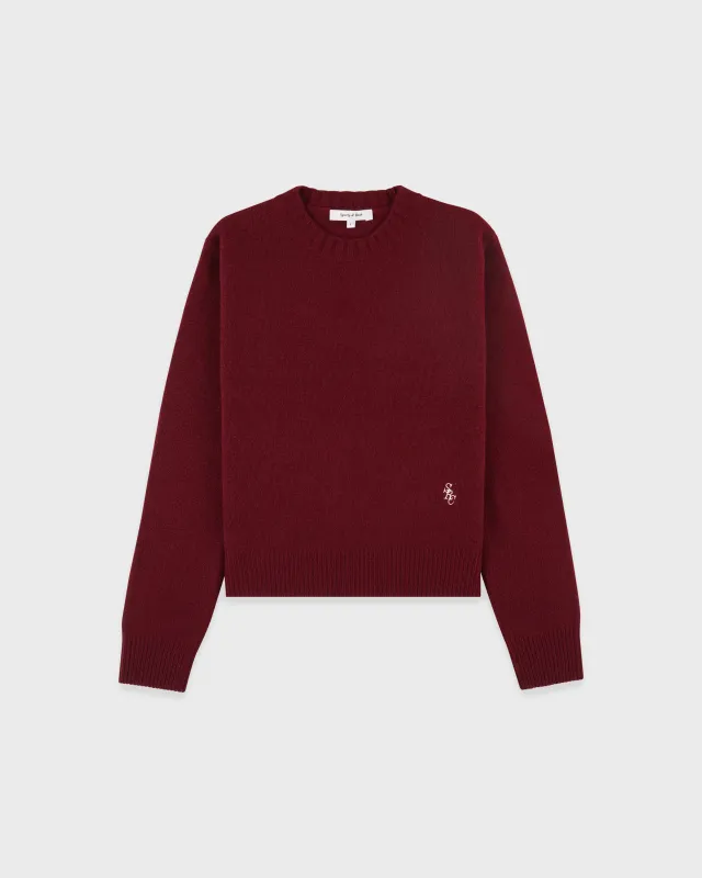 SRC Cashmere Sweater - Merlot sold by Sporty and Rich