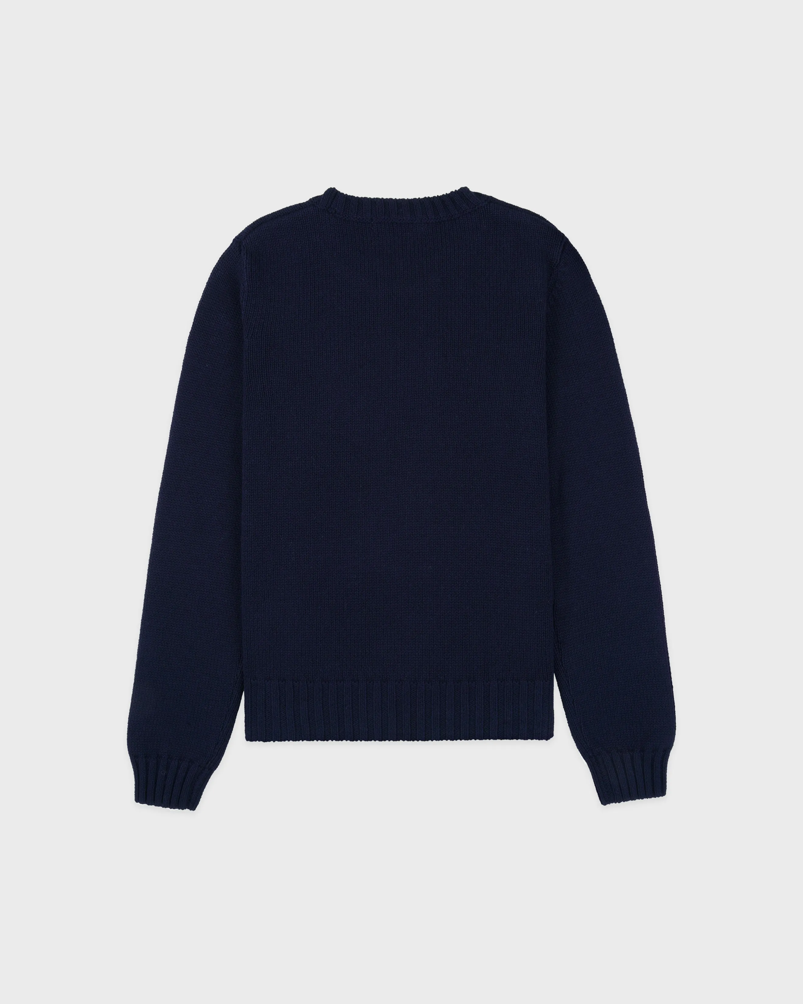 NY Crest Knitted Sweater - Navy sold by Sporty and Rich product image thumbnail 2