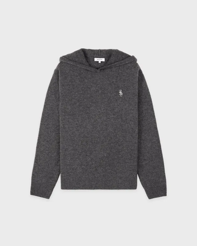 SRC Cashmere Hoodie Men - Light Grey/White sold by Sporty and Rich