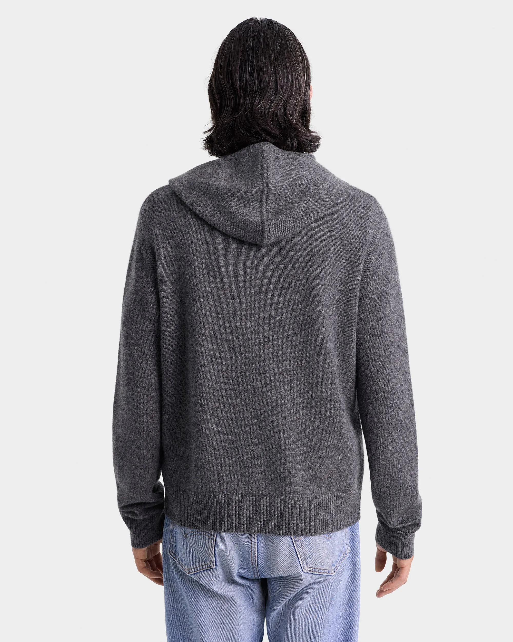 SRC Cashmere Hoodie Men - Light Grey/White sold by Sporty and Rich product image thumbnail 2