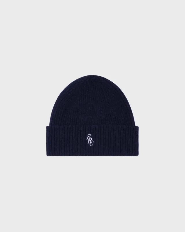 SRC Cashmere Beanie - Navy sold by Sporty and Rich