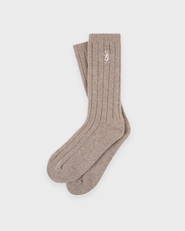 SRC Cashmere Socks - Tapioca sold by Sporty and Rich