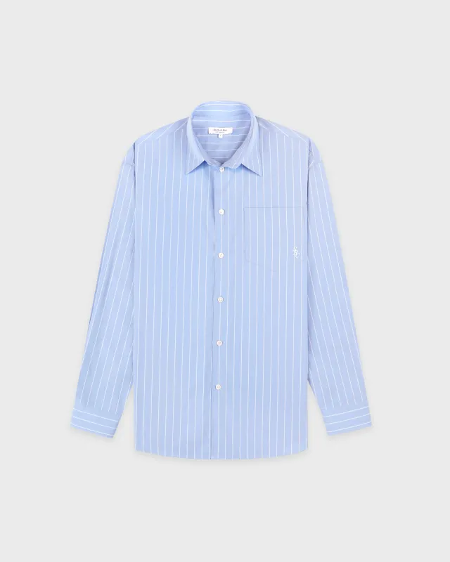 SRC Oversized Shirt - Blue Stripe sold by Sporty and Rich