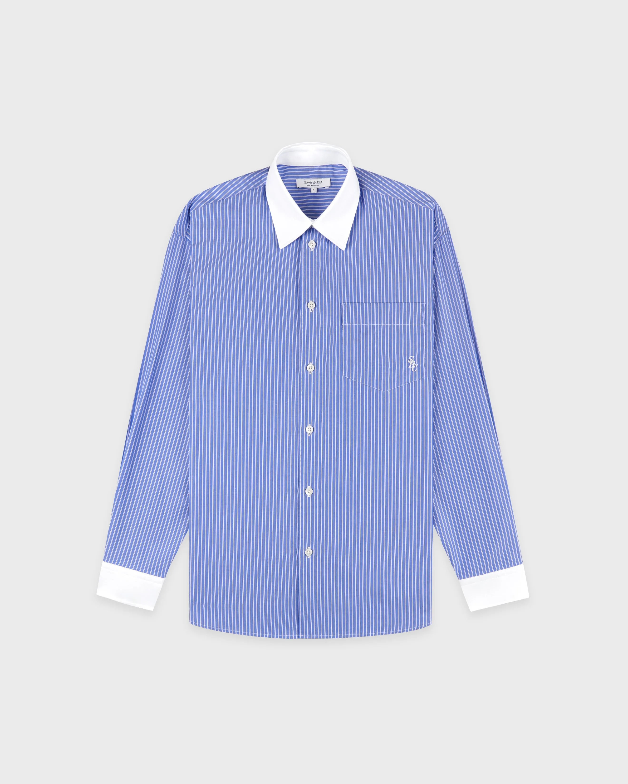 SRC Oversized Shirt - Navy Stripe sold by Sporty and Rich