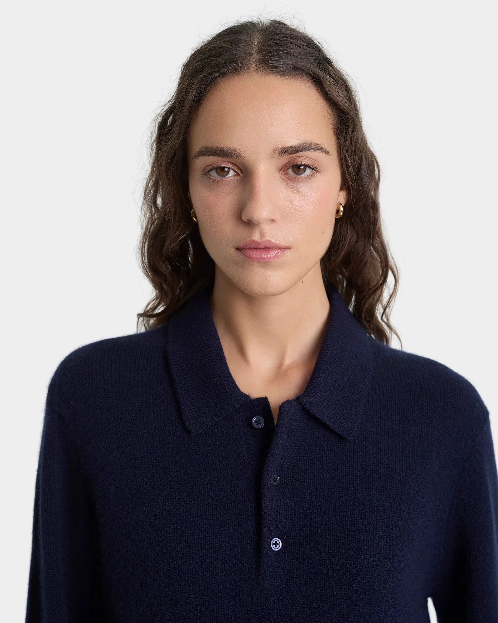 SRC Cashmere Polo - Navy sold by Sporty and Rich product image thumbnail 5