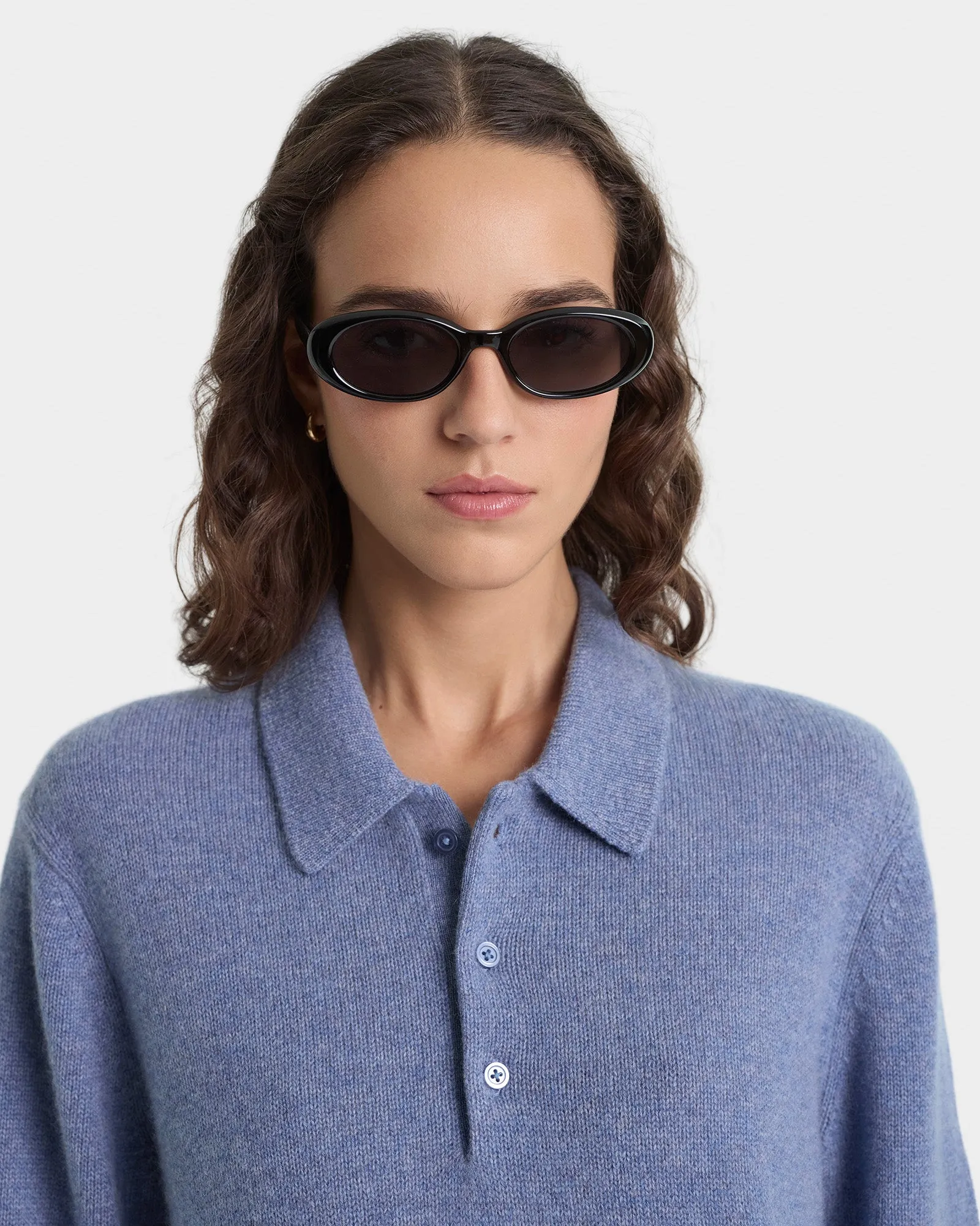 SRC Cashmere Polo - Colony Blue sold by Sporty and Rich product image thumbnail 4