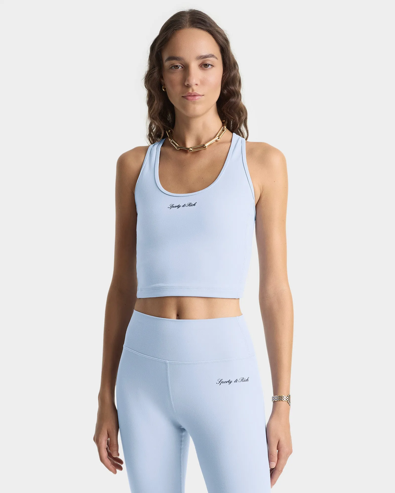 Signature Logo Legging - Faded Blue/Navy sold by Sporty and Rich product image thumbnail 3