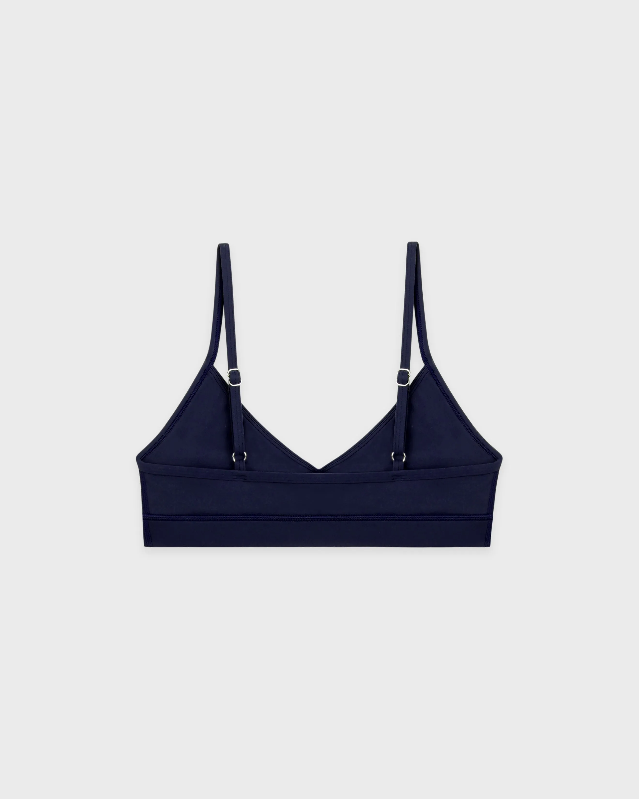 Serif Logo Mini Sports Bra - Navy/White sold by Sporty and Rich product image thumbnail 4