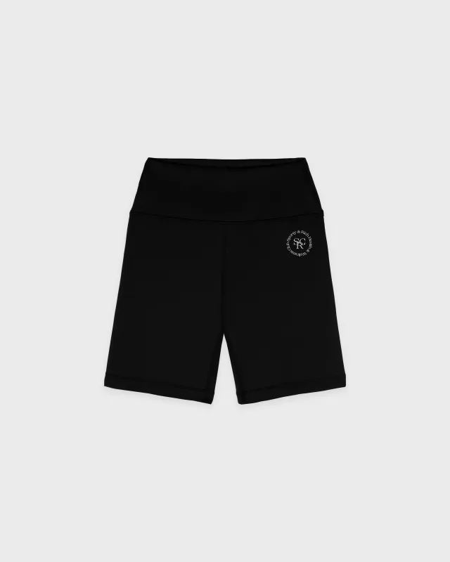 SRHWC Biker Short - Black/White sold by Sporty and Rich