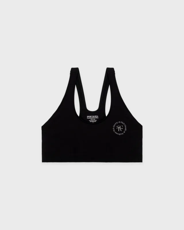 SRHWC Sports Bra - Black/White sold by Sporty and Rich
