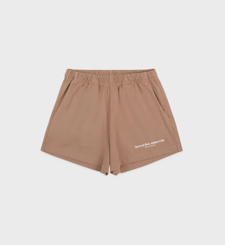 Athletic Club Disco Short - Cappucino sold by Sporty and Rich