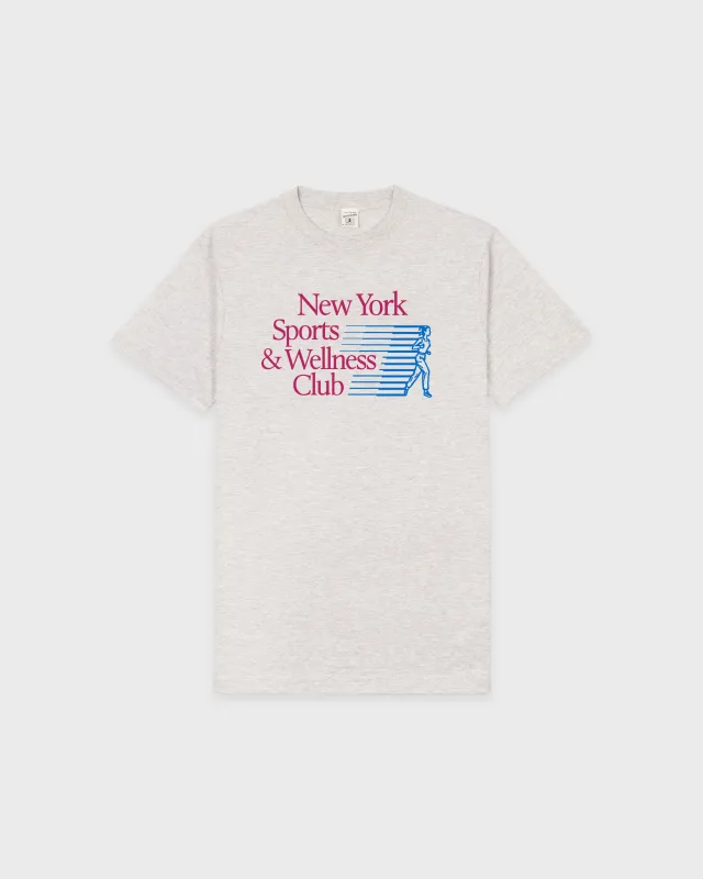 NY Motion T-Shirt - Heather Gray/Berry/Azure sold by Sporty and Rich