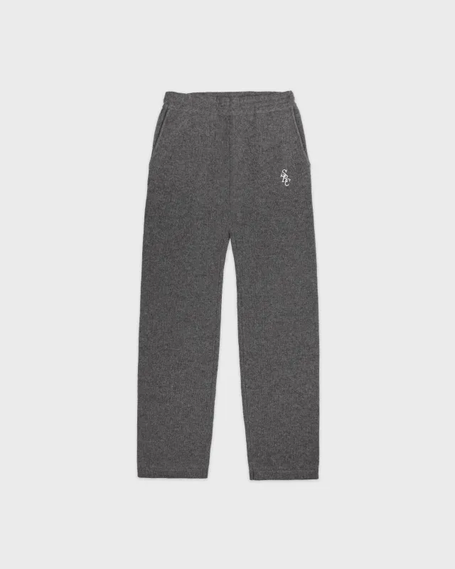 SRC Cashmere Trousers - Cool Gray/White sold by Sporty and Rich