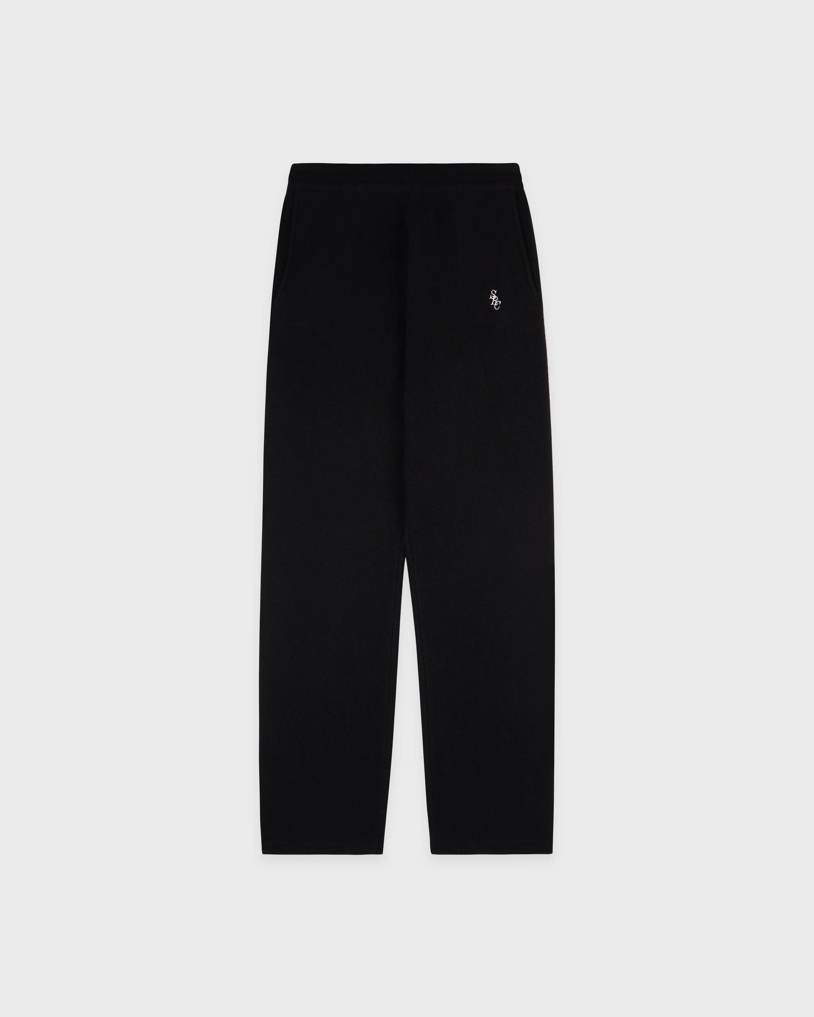 SRC Cashmere Trousers - Black/White sold by Sporty and Rich