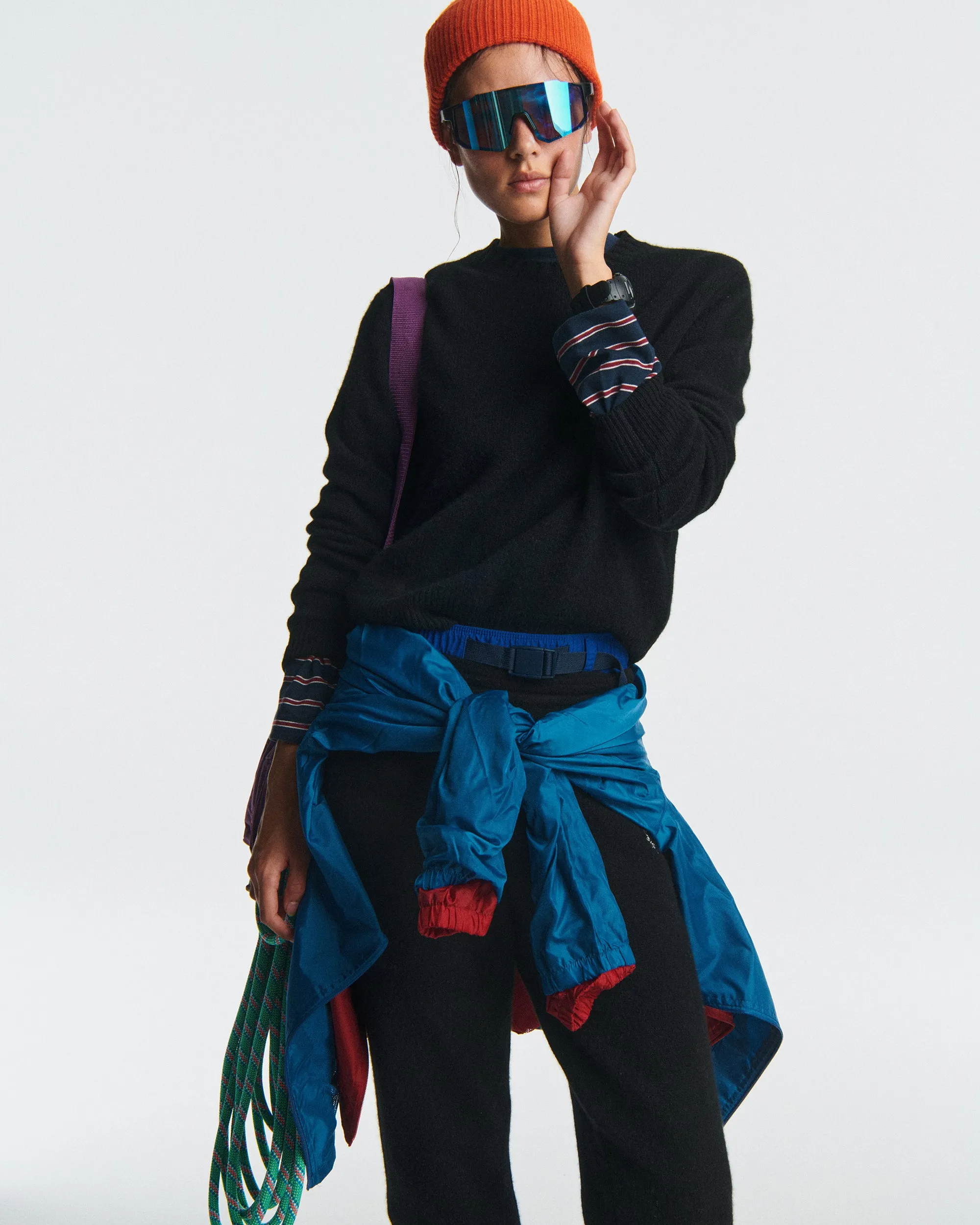 SRC Cashmere Trousers - Black/White sold by Sporty and Rich product image thumbnail 2