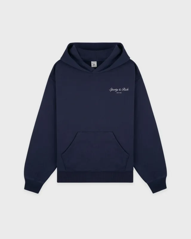 Syracuse Hoodie - Navy sold by Sporty and Rich