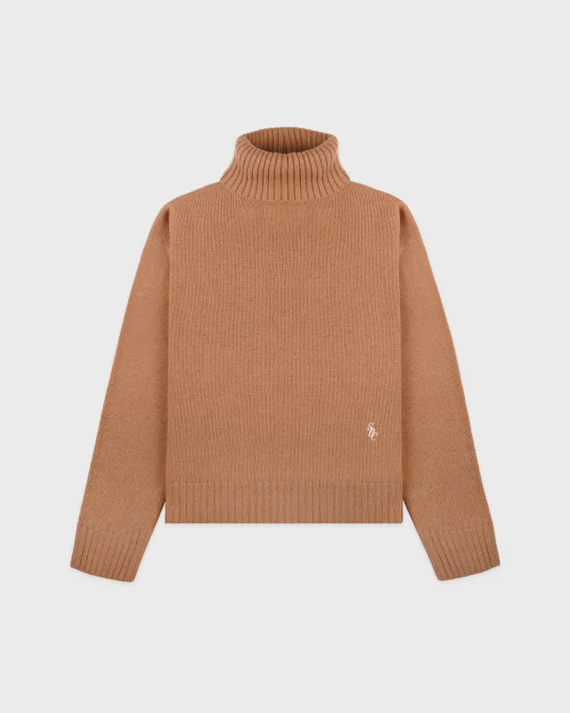 SRC Wool Turtleneck - Camel sold by Sporty and Rich