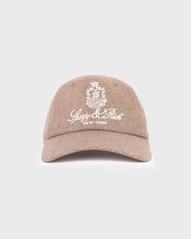 Vendome Wool Hat - Toffee sold by Sporty and Rich