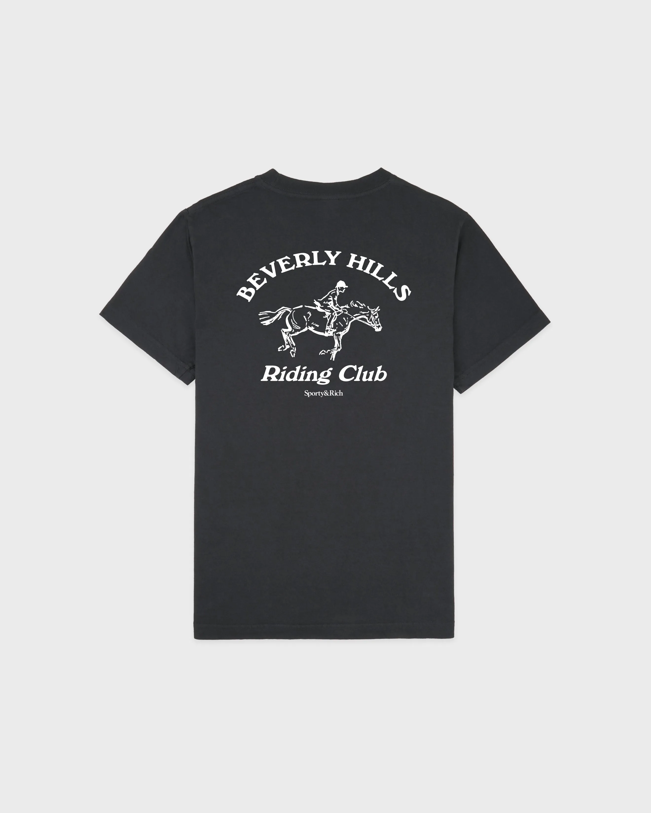 BH Riding Club T-Shirt - Faded Black/White sold by Sporty and Rich product image thumbnail 5